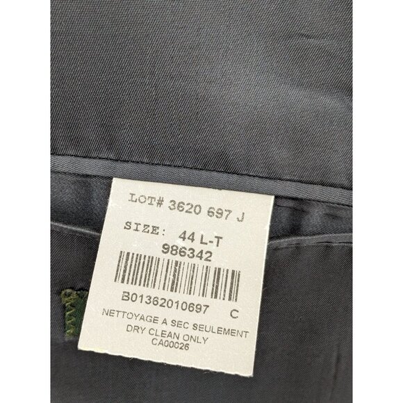 J.Crew Blazer Men Size 44L Pinstriped 100% Wool Sportcoat Preppy Office Academia - Picture 9 of 16